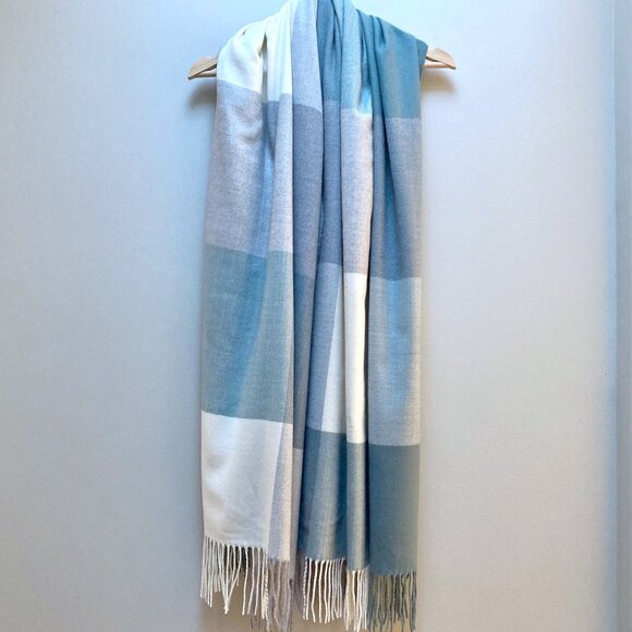 Love and Lore Colourblock Scarf - Green/Grey - Picture 8 of 8